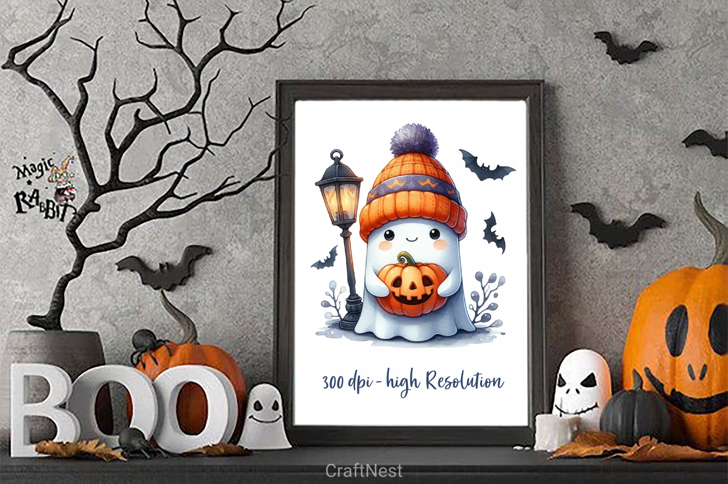 Funny Halloween Ghost Clipart Bundle 2 - CraftNest - Digital Crafting and Art