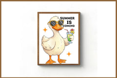 Summer Duck Clipart Bundle - CraftNest - Digital Crafting and Art