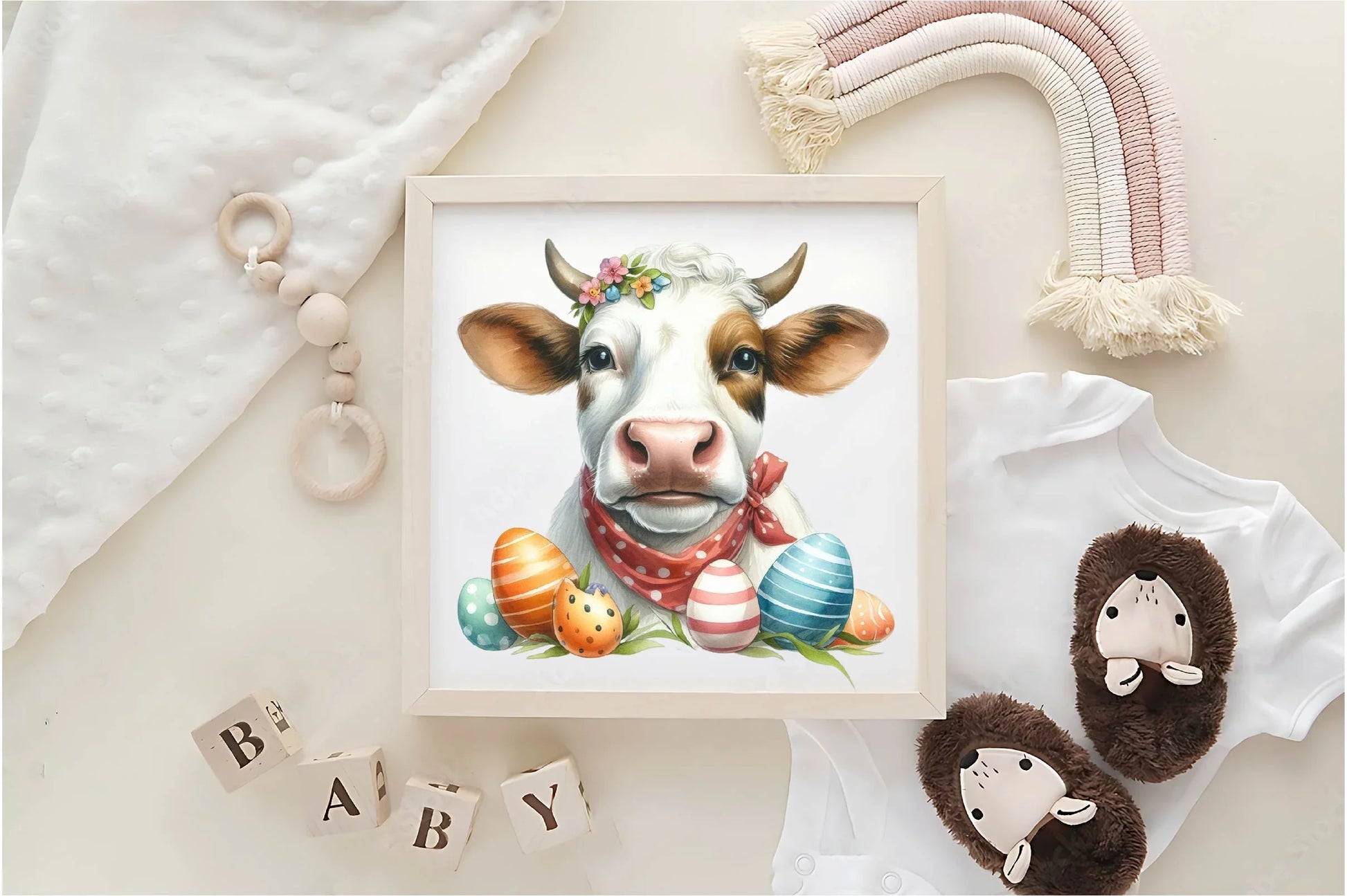 Easter Cow Clipart Bundle 1 - CraftNest - Digital Crafting and Art