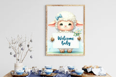Set Of Blue Welcome Baby Clipart Bundle - CraftNest - Digital Crafting and Art