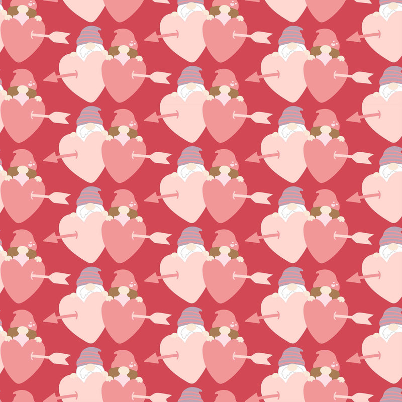 Valentines Day Gnome Seamless Digital Paper - CraftNest - Digital Crafting and Art