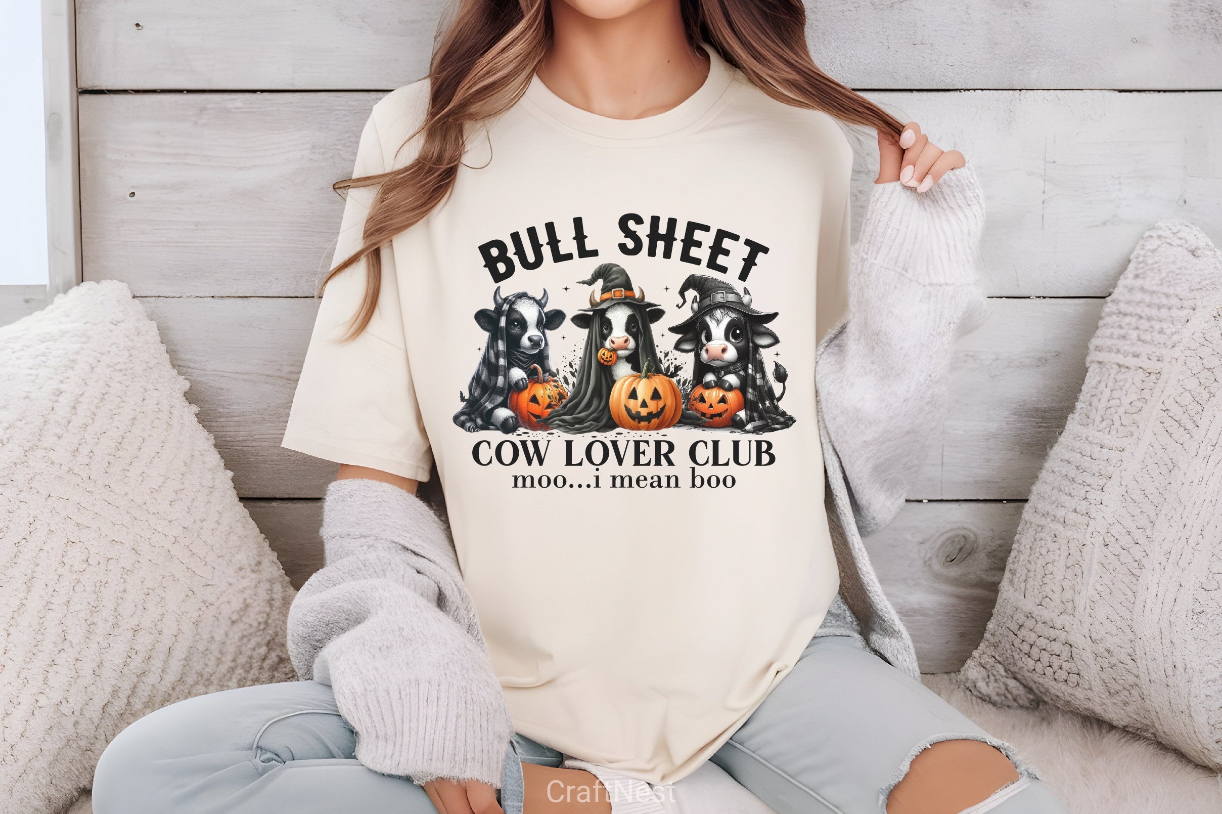 Bull Sheet Funny Halloween Clipart Bundle - CraftNest - Digital Crafting and Art