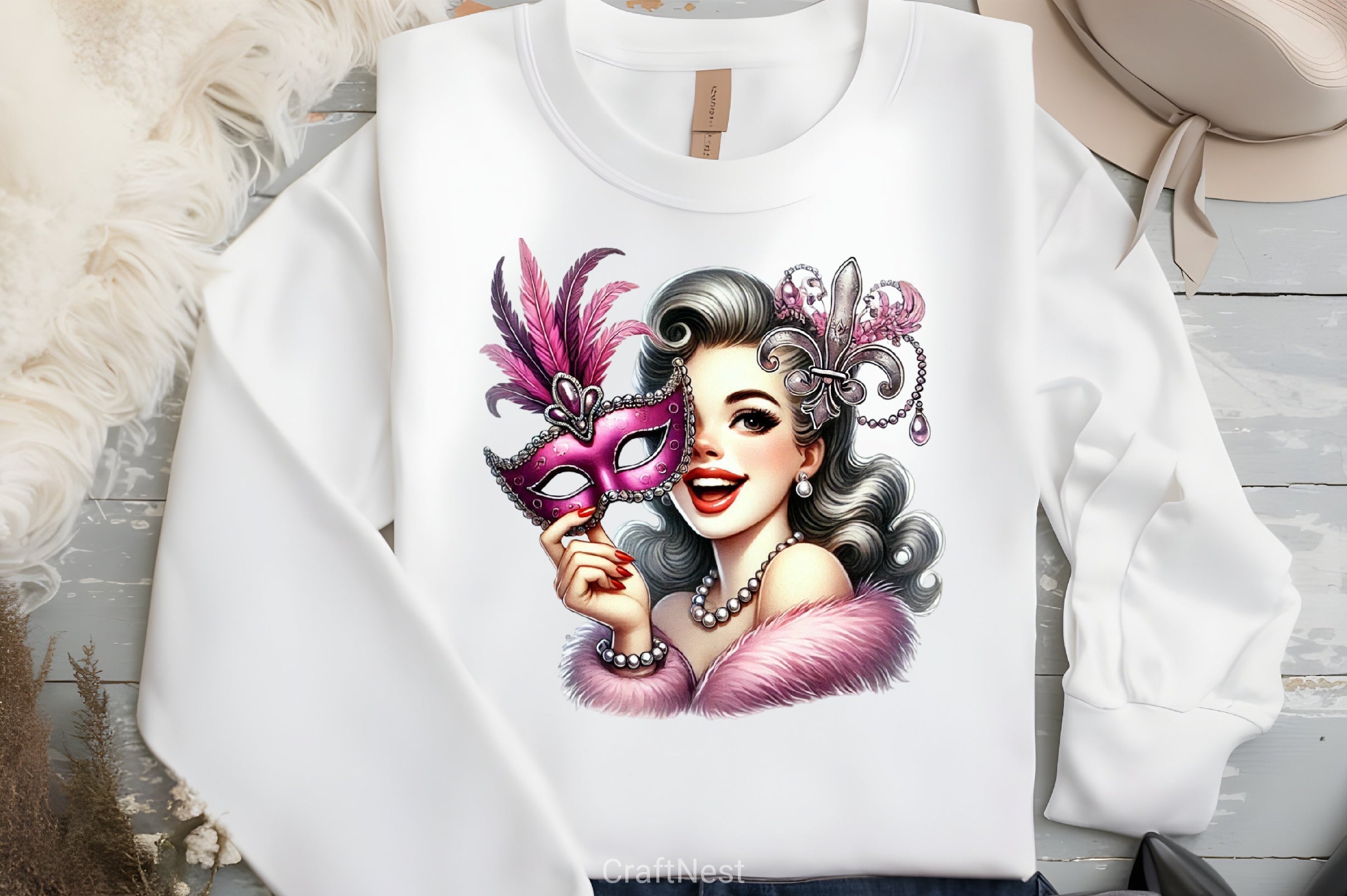 Mardi Gras Girl Clipart Bundle - CraftNest - Digital Crafting and Art