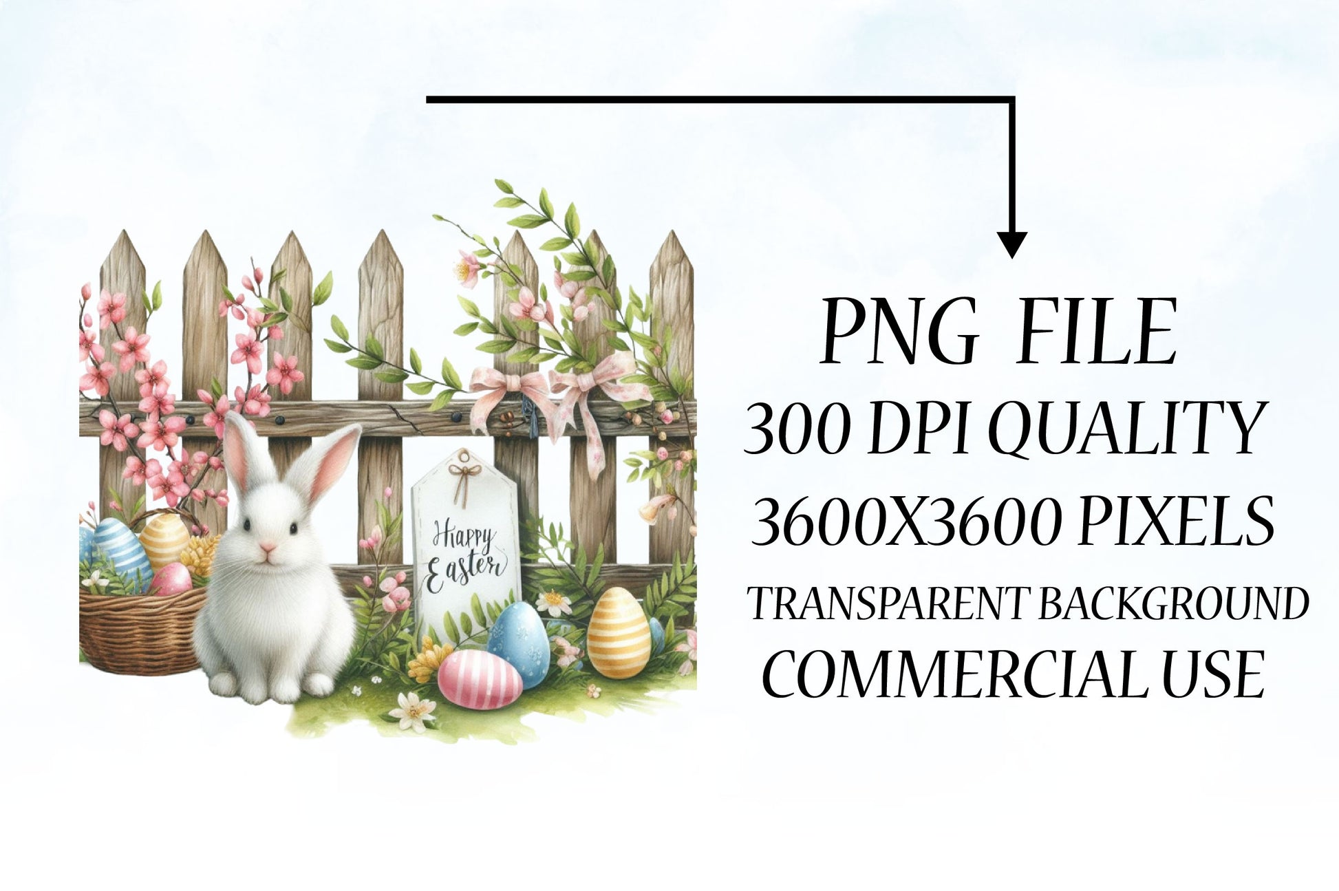 Easter Bunny Fences Clipart Bundle - CraftNest - Digital Crafting and Art