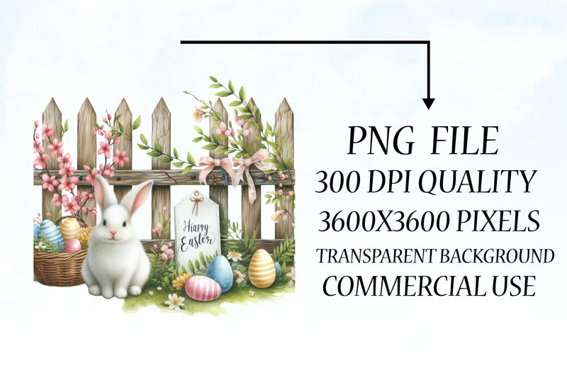 Easter Bunny Fences Clipart Bundle - CraftNest - Digital Crafting and Art