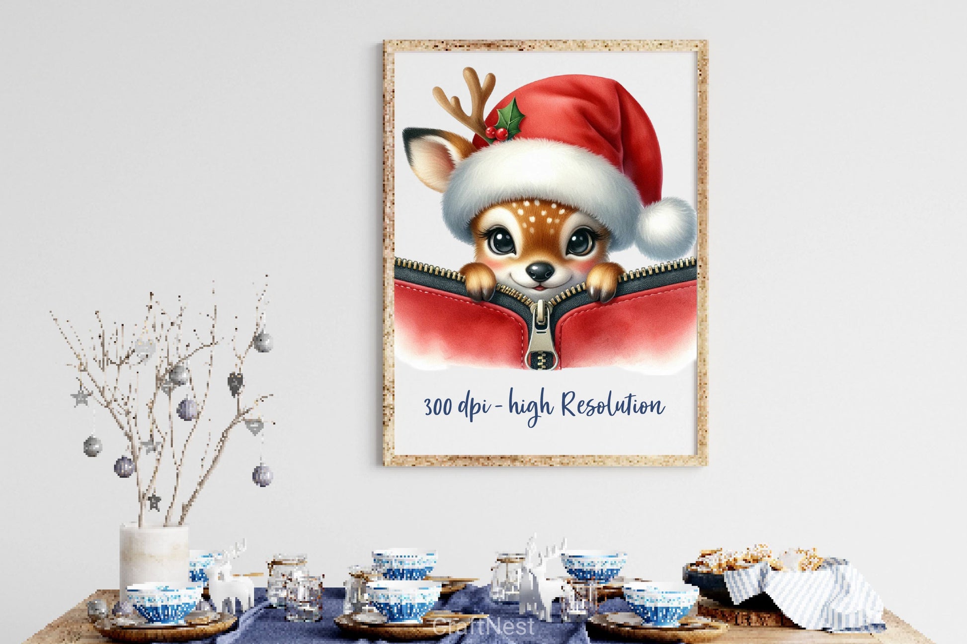 Christmas Peeking Out Zipper Clipart Bundle 4 - CraftNest - Digital Crafting and Art