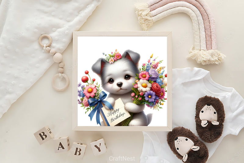 Cute Puppy Clipart Bundle 2 - CraftNest - Digital Crafting and Art