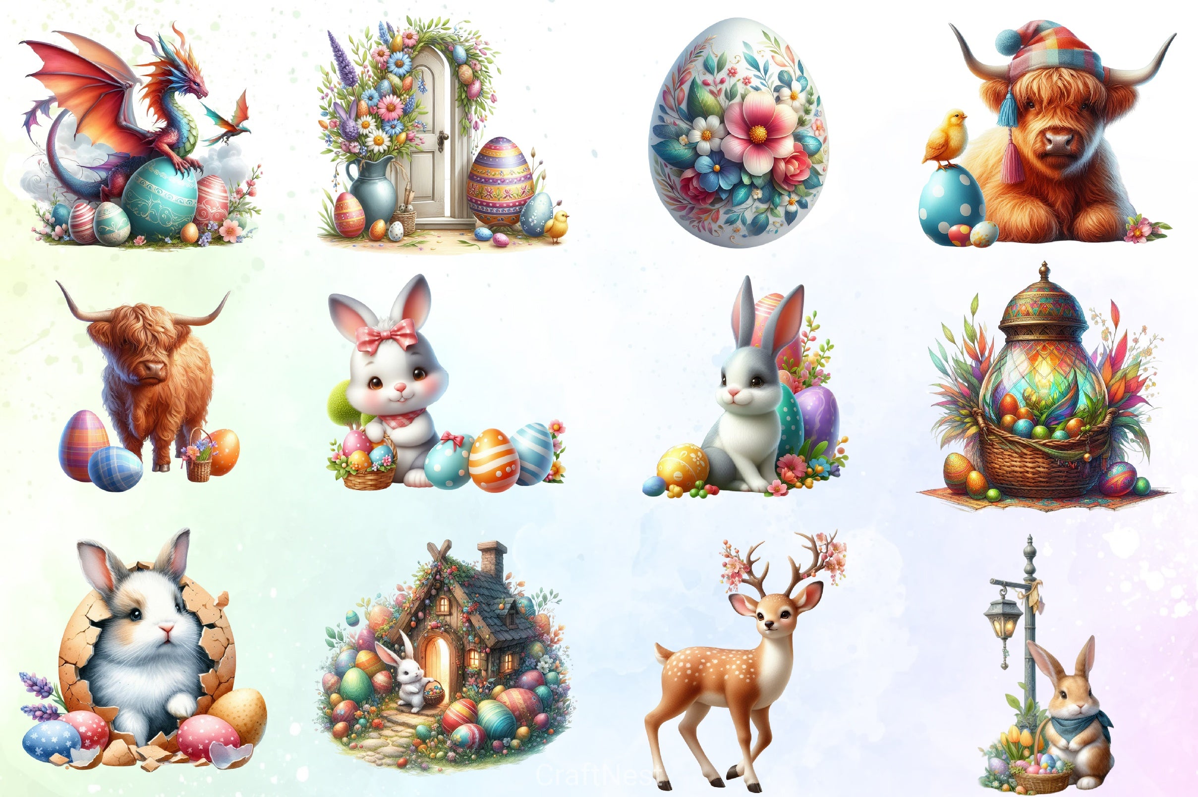 Easter Day Clipart Bundle - CraftNest - Digital Crafting and Art