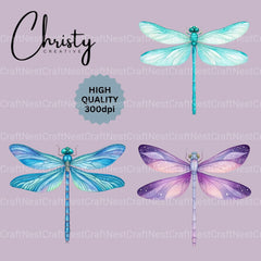 Dragonfly Clipart Bundle - CraftNest - Digital Crafting and Art