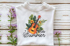 Hello Summer Guitar Clipart Bundle - CraftNest - Digital Crafting and Art