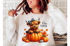 Cute Highland Cow Fall Clipart Bundle - CraftNest - Digital Crafting and Art