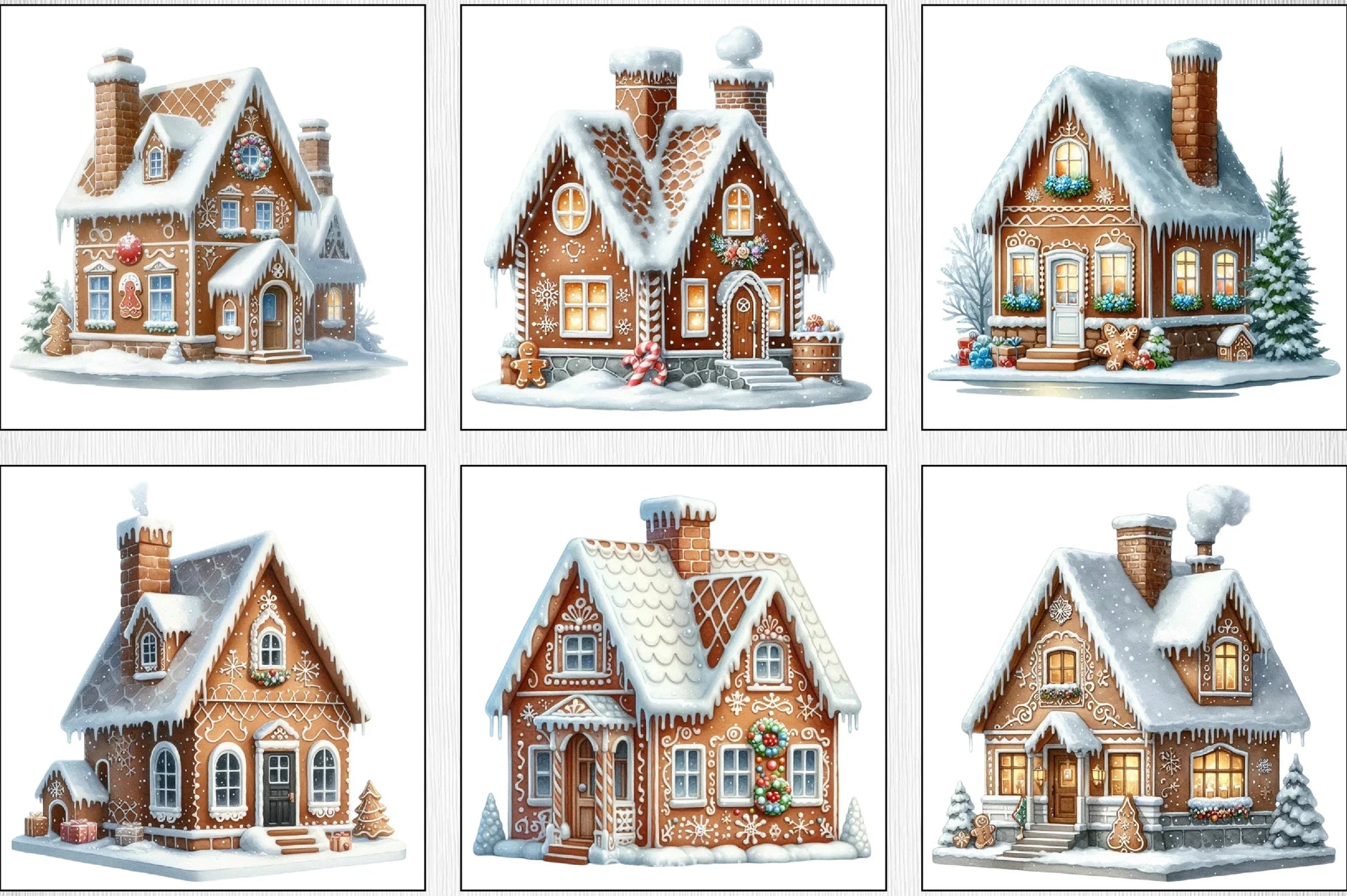 Gingerbread House Christmas Clipart Bundle - CraftNest - Digital Crafting and Art