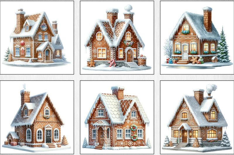 Gingerbread House Christmas Clipart Bundle - CraftNest - Digital Crafting and Art
