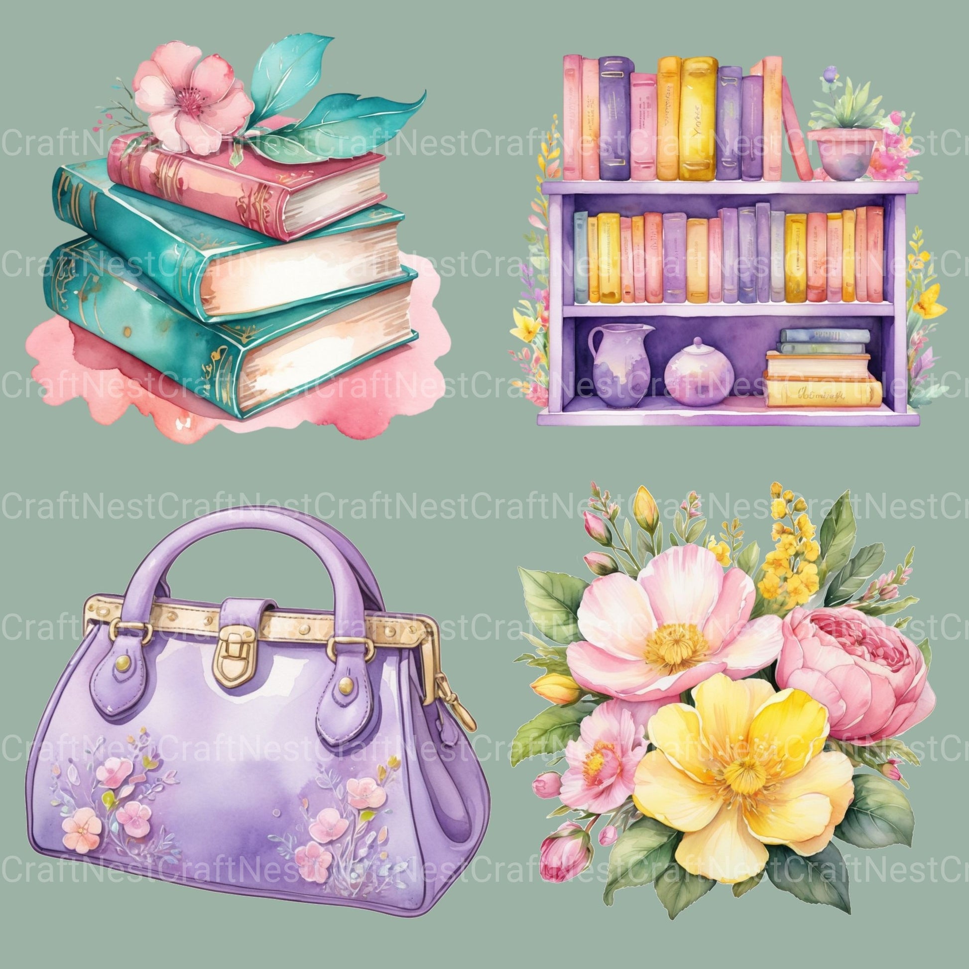 Girl Things Clipart Bundle - CraftNest - Digital Crafting and Art