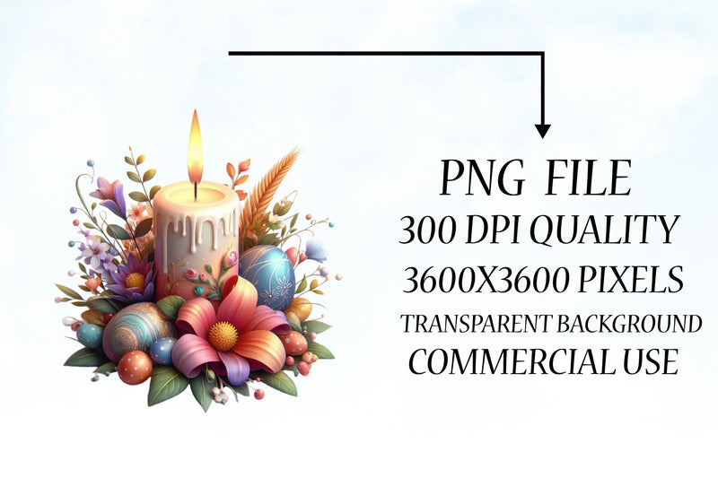 Easter Candle Clipart Bundle 45 - CraftNest - Digital Crafting and Art