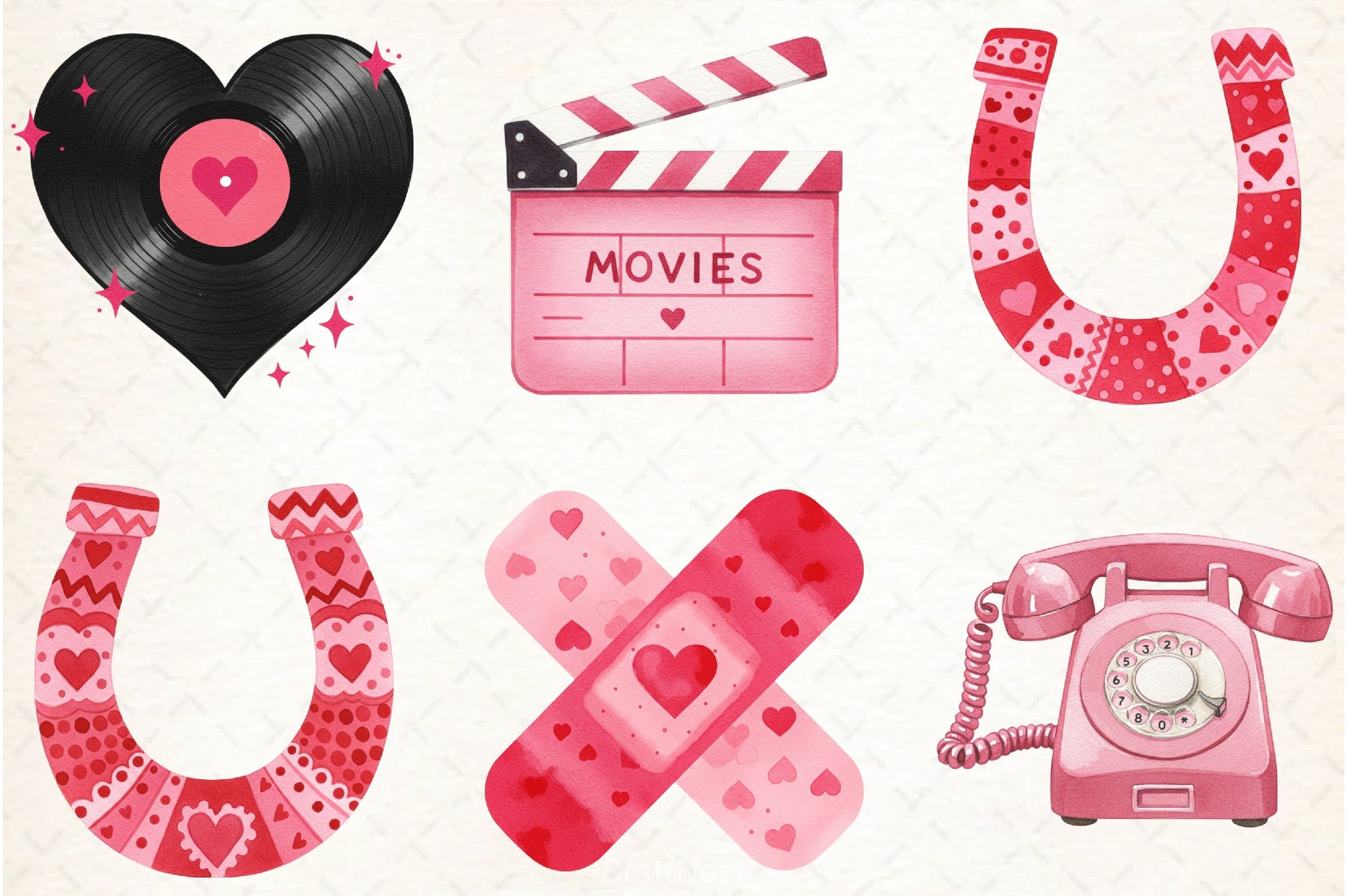 Valentine's Day Clipart Bundle  2 - CraftNest - Digital Crafting and Art