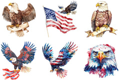 Cute Baby Bald Eagle 4th of July Clipart - CraftNest - Digital Crafting and Art