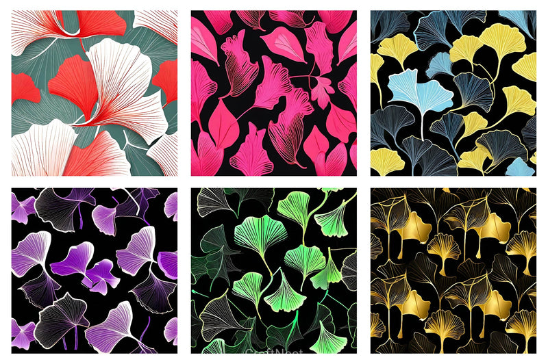 Ginkgo Digital Paper - CraftNest - Digital Crafting and Art