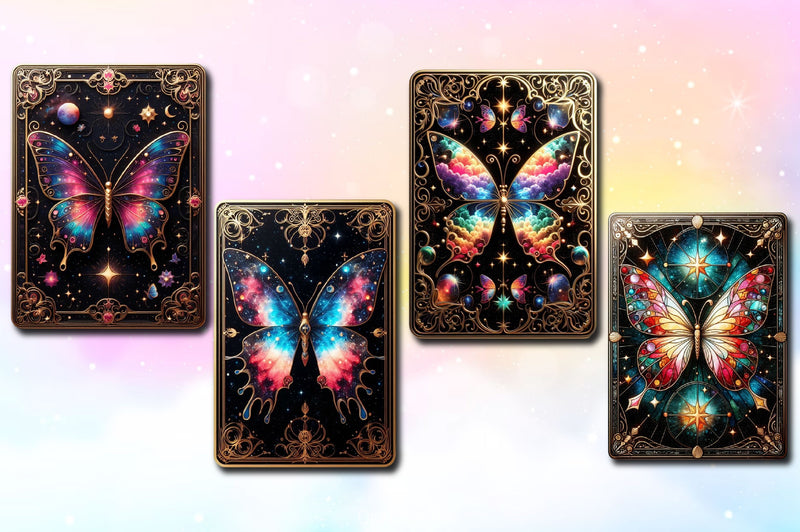 Antisocial Butterfly Tarot Card Clipart Bundle - CraftNest - Digital Crafting and Art