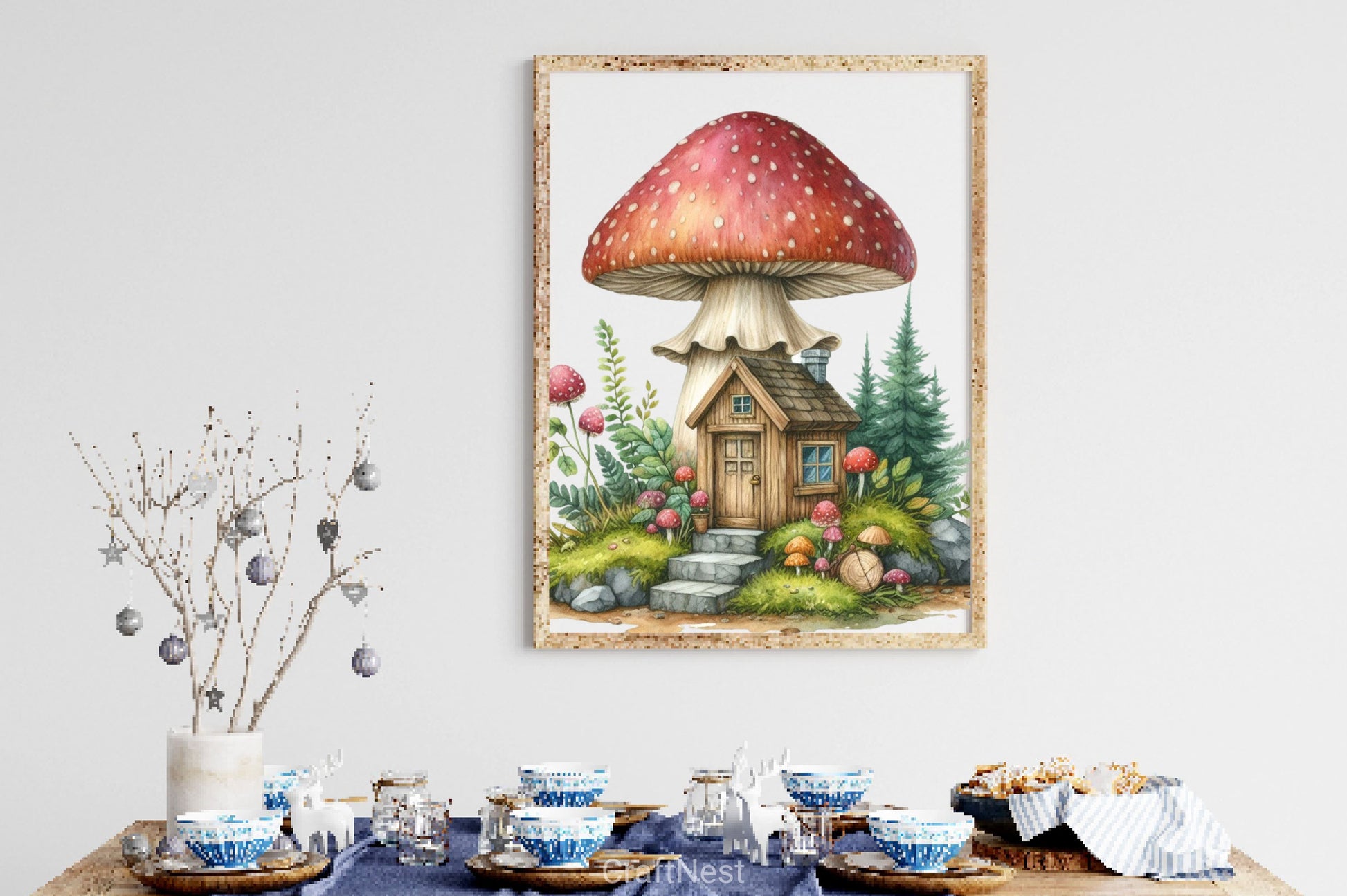 Mushroom House Clipart Bundle - CraftNest - Digital Crafting and Art
