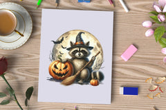 Halloween Raccoon Clipart Bundle 11 - CraftNest - Digital Crafting and Art