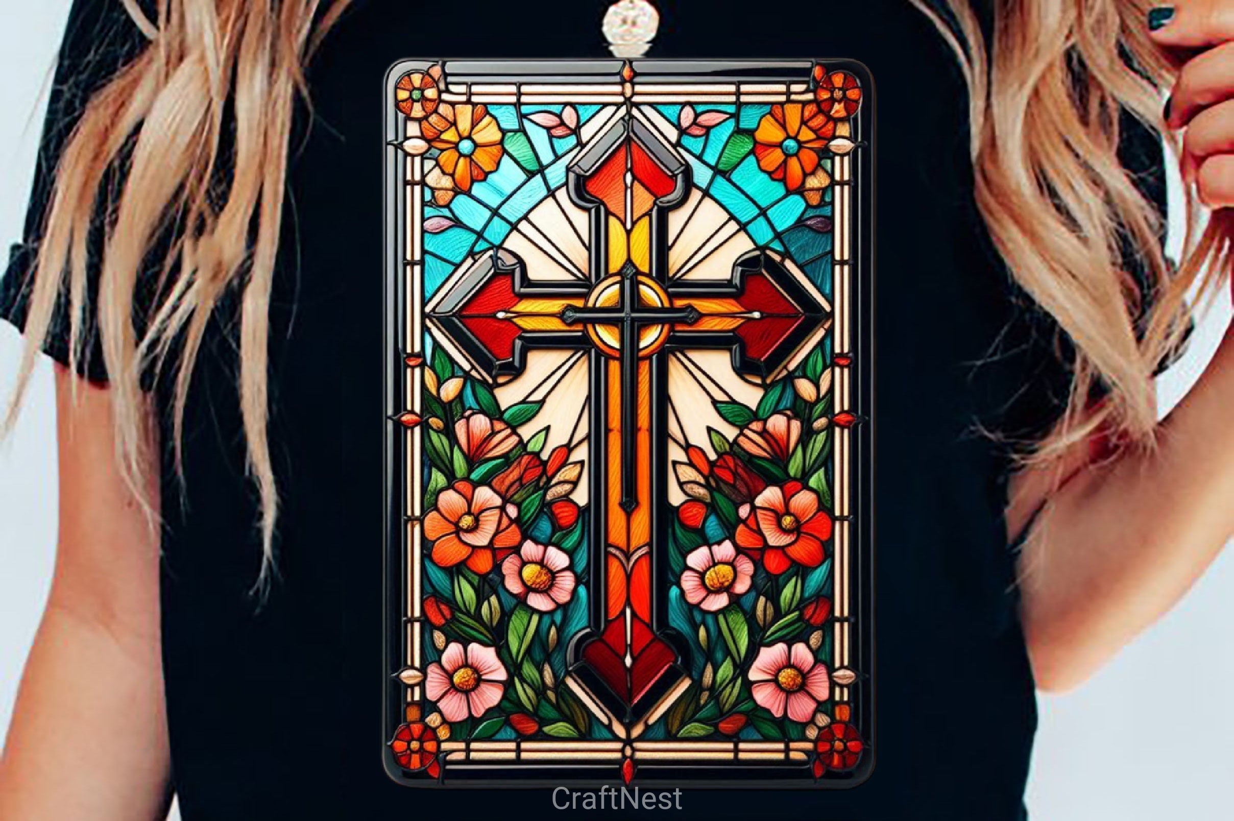 Stained Glass Cross Tarot Card Clipart Bundle 13 - CraftNest - Digital Crafting and Art