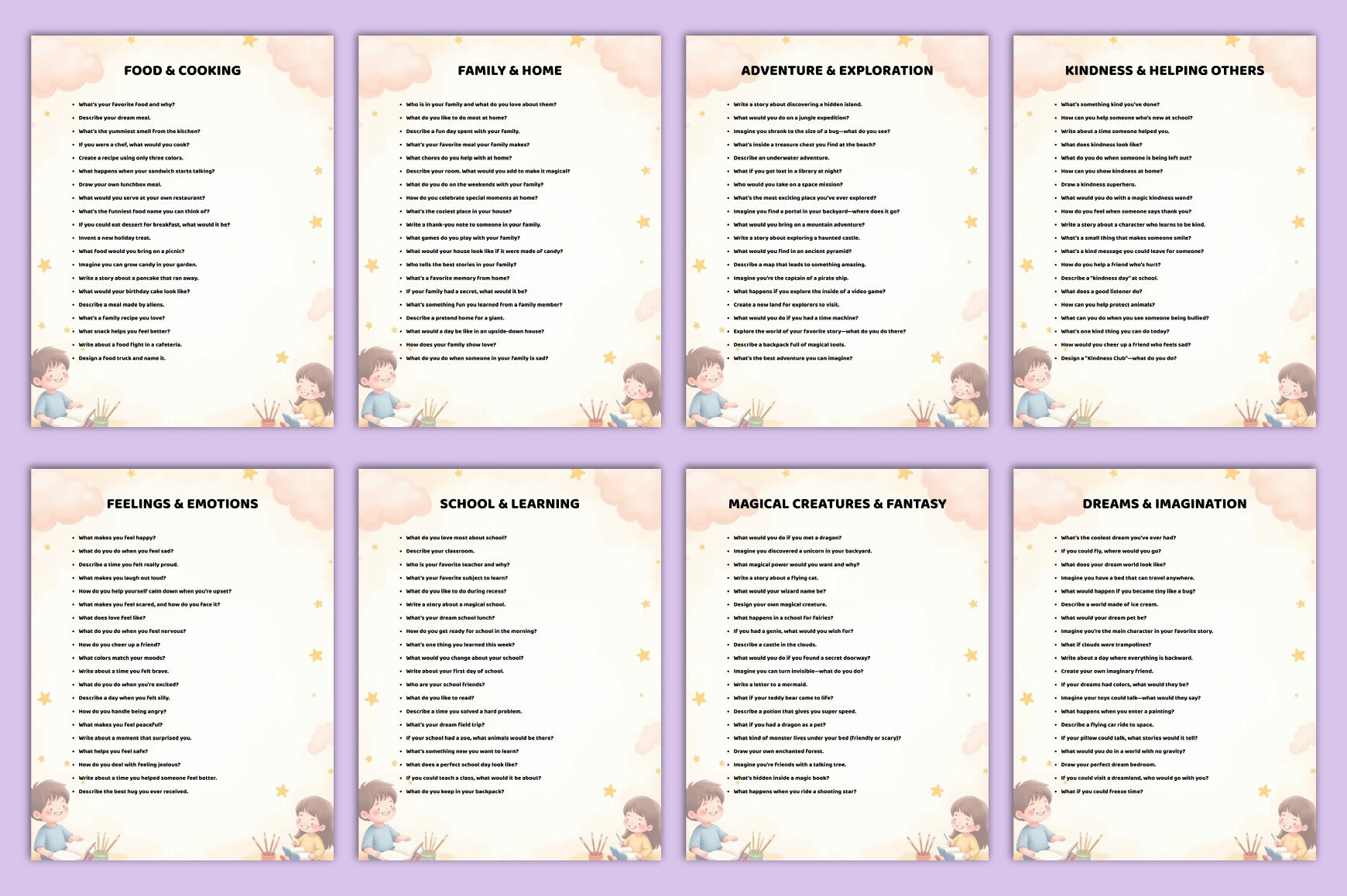 Drawing Prompts for Kids