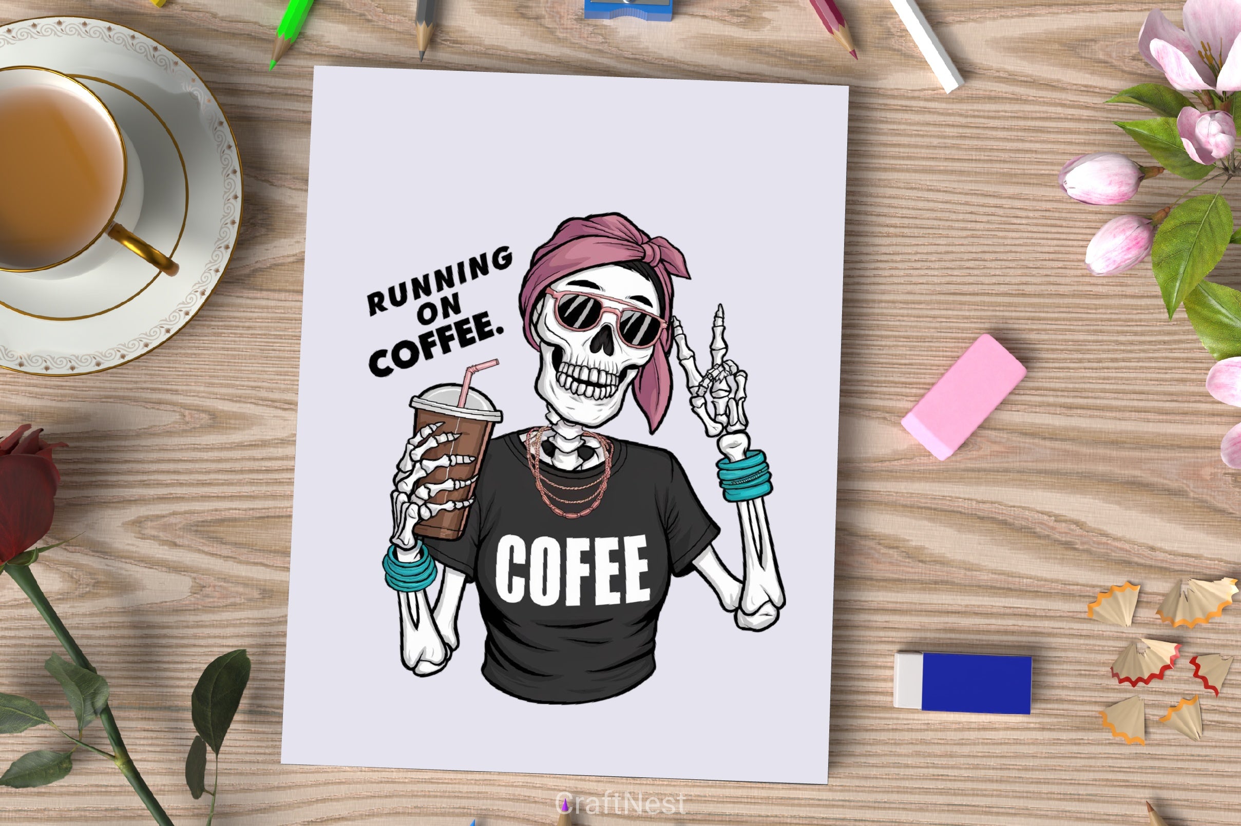 Stylish Skeleton Clipart Bundle 6 - CraftNest - Digital Crafting and Art