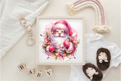 Pink Santa Claus Clipart Bundle - CraftNest - Digital Crafting and Art