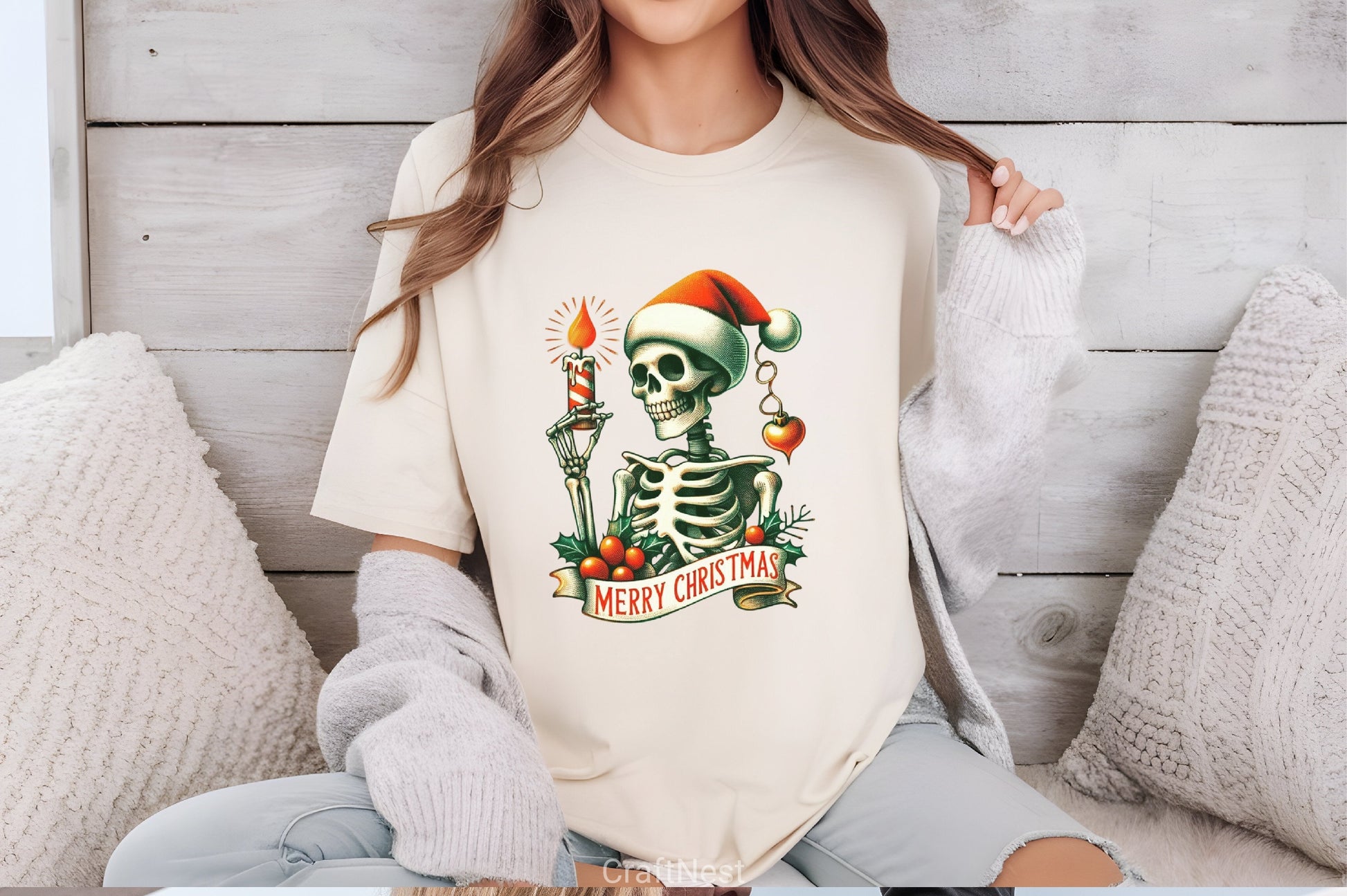 Retro Christmas Skeleton Clipart Bundle 3 - CraftNest - Digital Crafting and Art