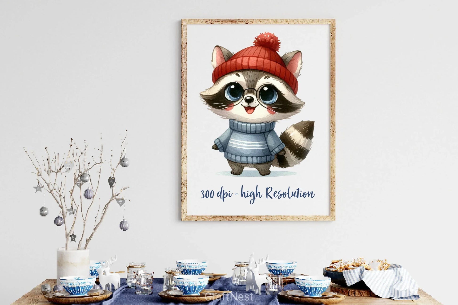 Cute Cartoon Raccoon Clipart Bundle - CraftNest - Digital Crafting and Art