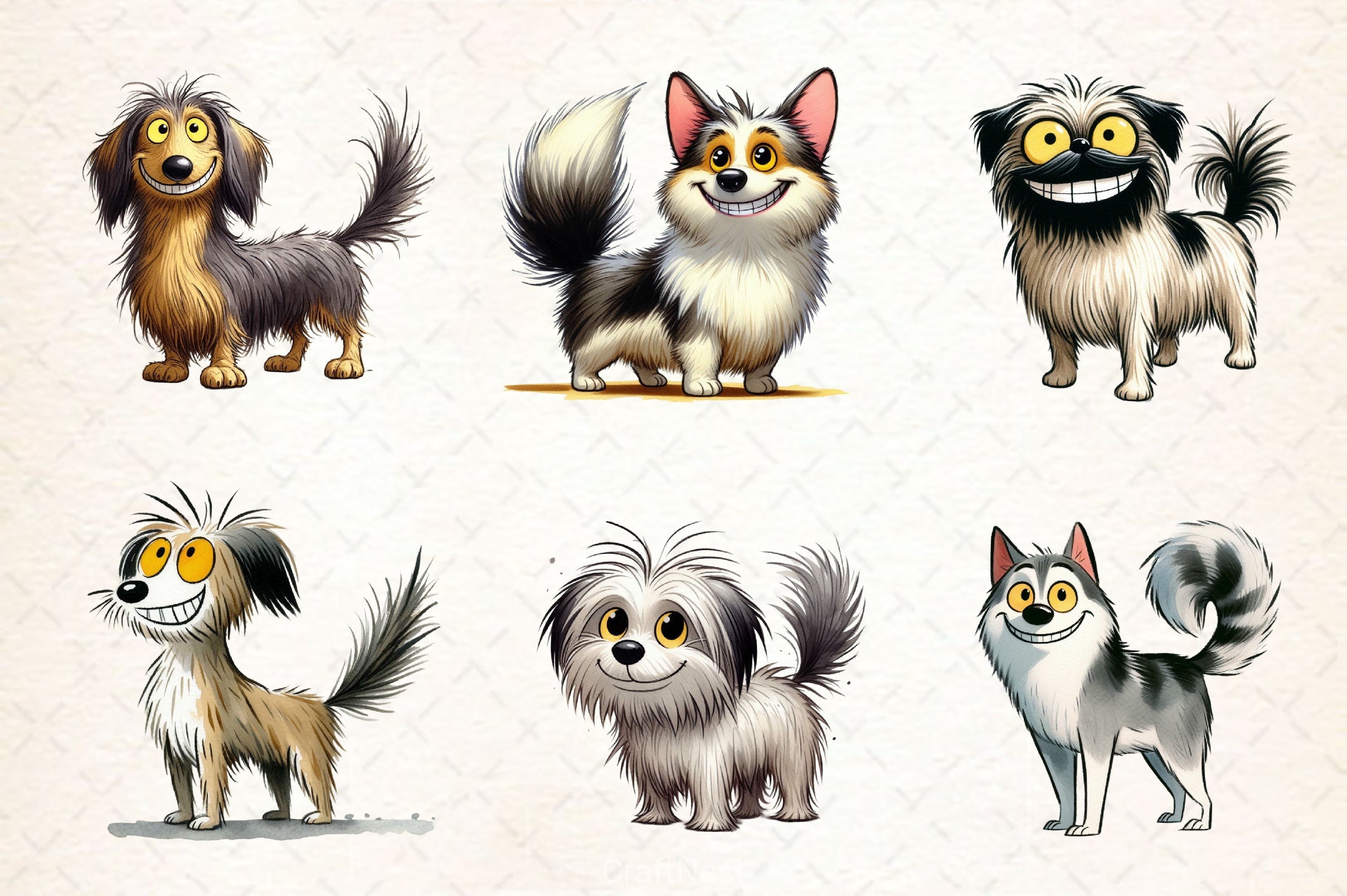 Funny Dog Cute Dog Clipart Bundle - CraftNest - Digital Crafting and Art
