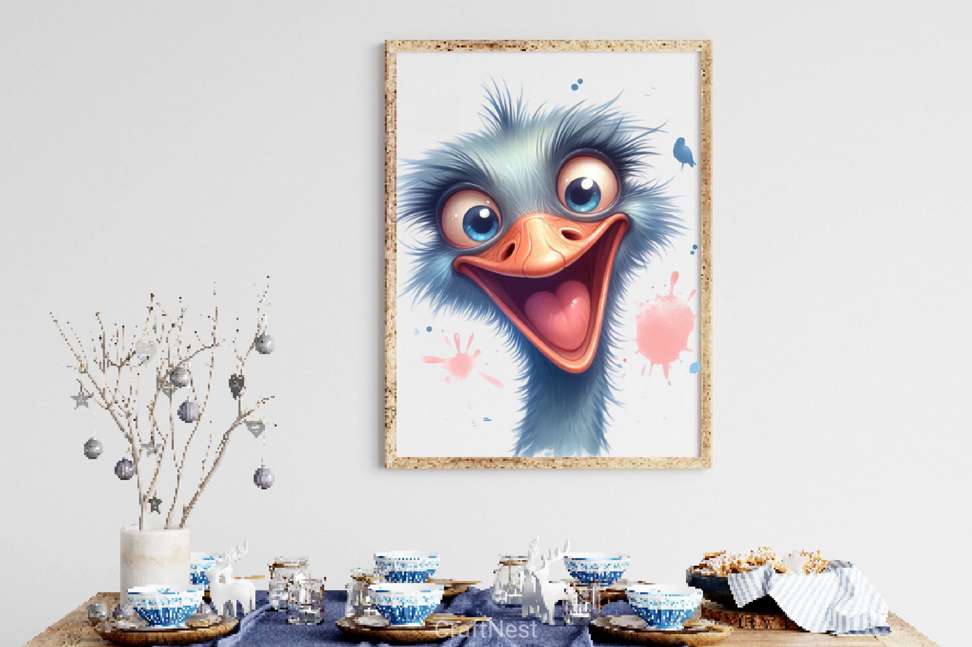Funny Ostrich Bird Clipart Bundle - CraftNest - Digital Crafting and Art