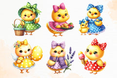 Cute Baby Chick Clipart Bundle - CraftNest - Digital Crafting and Art