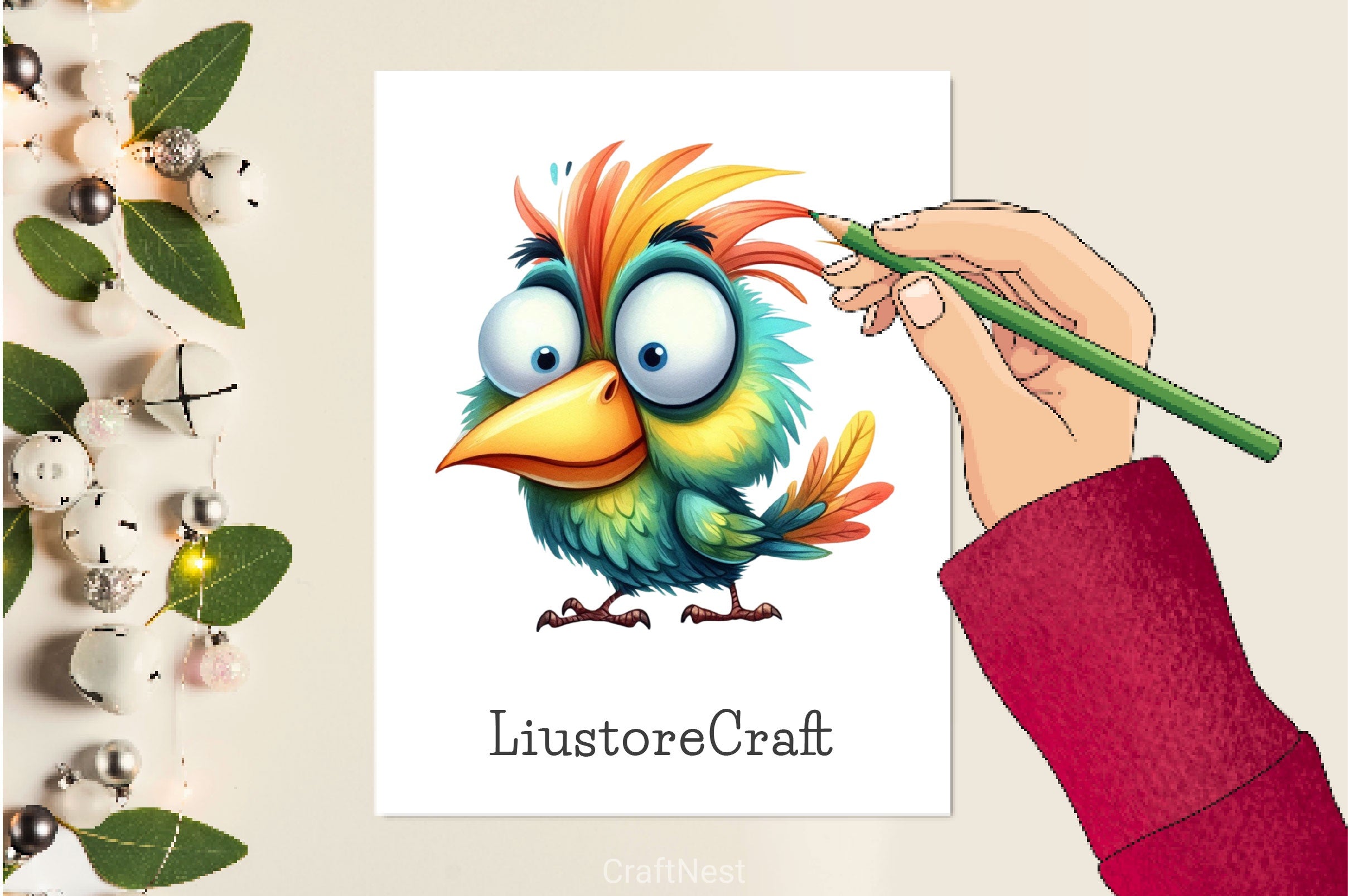 Funny Bird Clipart Bundle 9 - CraftNest - Digital Crafting and Art