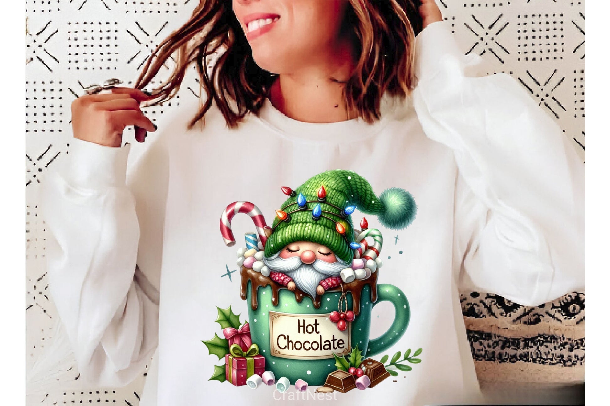 Holiday Christmas Coffee With Gnome Clipart Bundle - CraftNest - Digital Crafting and Art