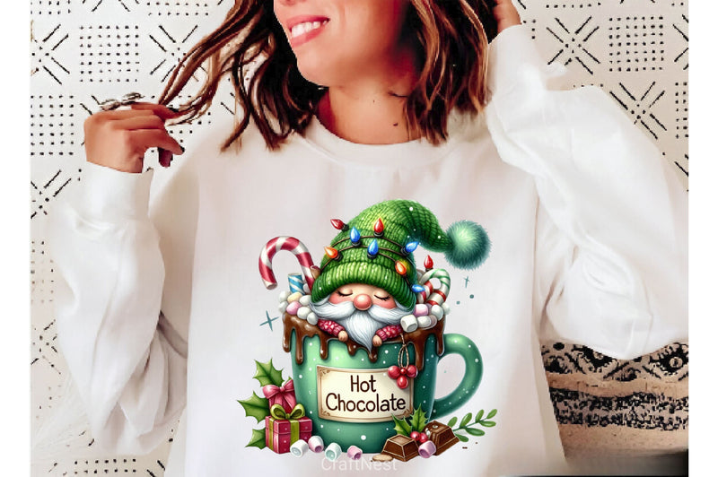 Holiday Christmas Coffee With Gnome Clipart Bundle - CraftNest - Digital Crafting and Art