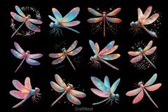 Dragonfly Clipart Bundle 4 - CraftNest - Digital Crafting and Art