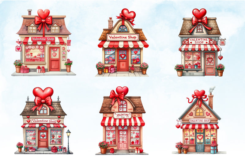 Valentine's Day Shop Clipart Bundle - CraftNest - Digital Crafting and Art