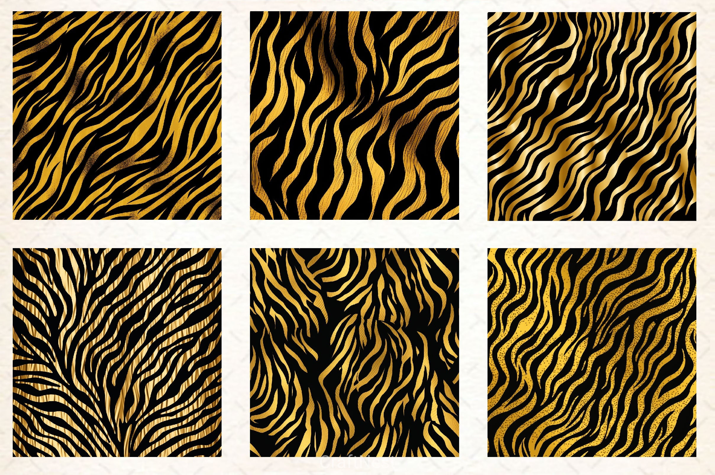 Tiger Glitter Ink Textures - CraftNest - Digital Crafting and Art