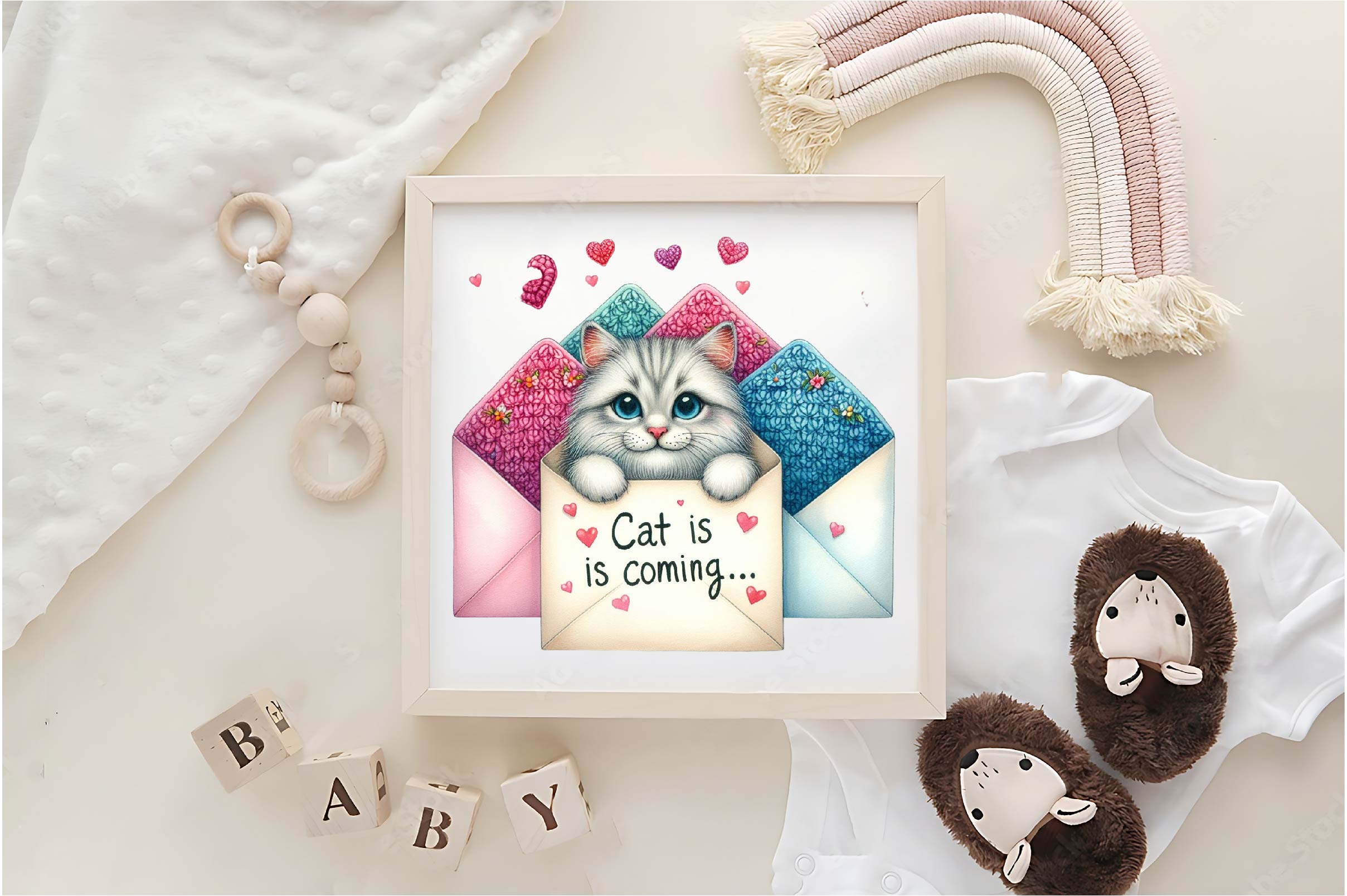 Cute Animals In Crochet Envelopes Clipart Bundle - CraftNest - Digital Crafting and Art