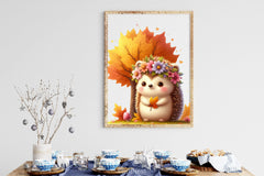 Autumn Cute Hedgehog Clipart Bundle 2 - CraftNest - Digital Crafting and Art