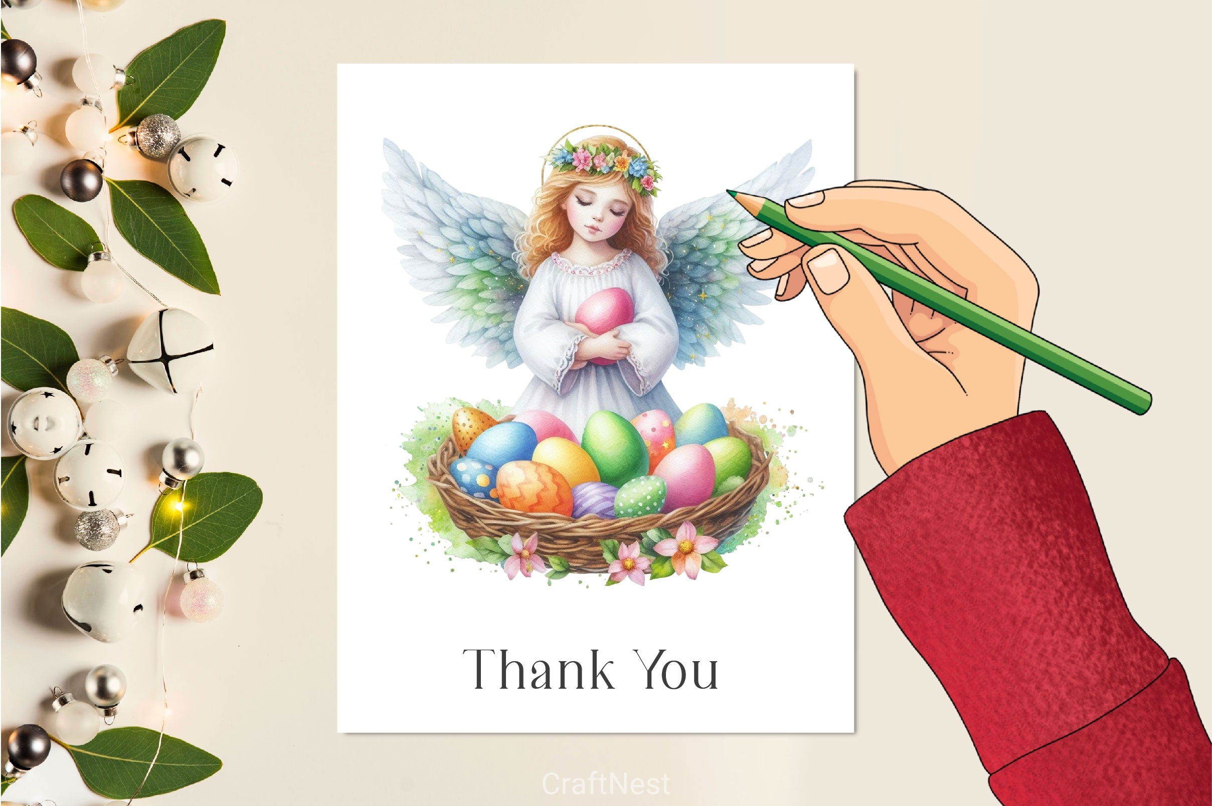 Easter Angel Clipart Bundle - CraftNest - Digital Crafting and Art