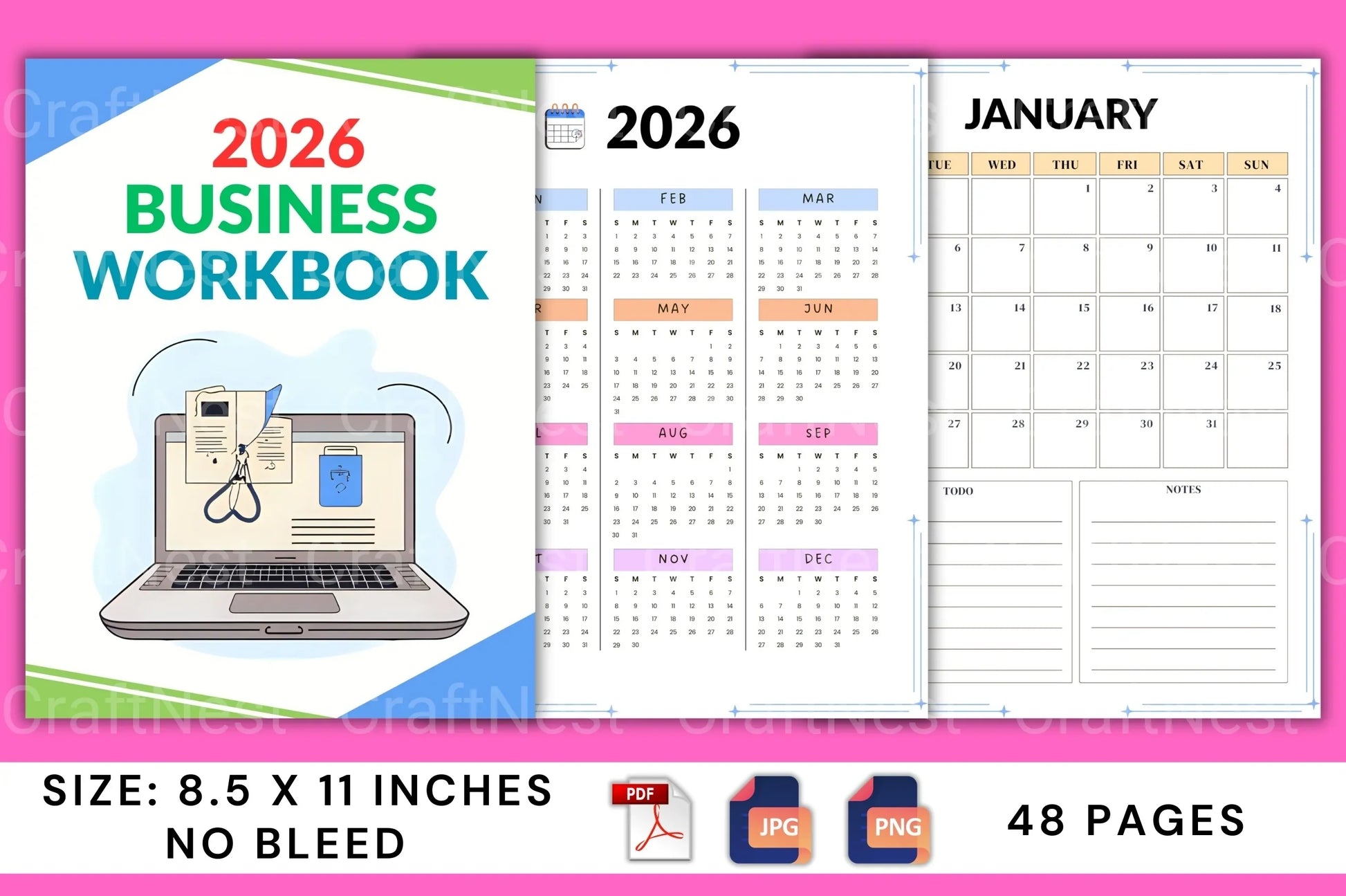 Business Workbook Guide - CraftNest - Digital Crafting and Art