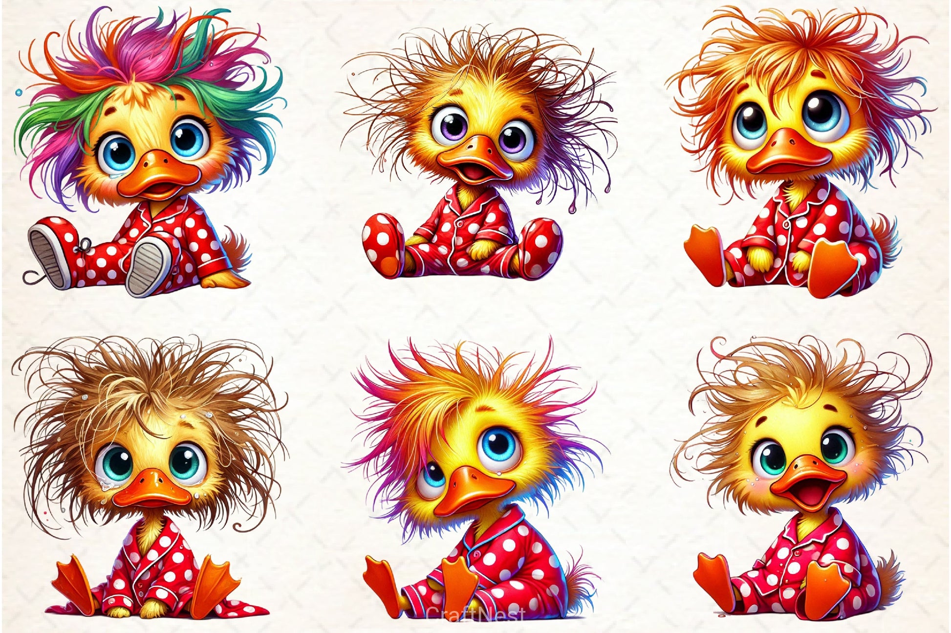 Funny Duck Clipart Bundle - CraftNest - Digital Crafting and Art