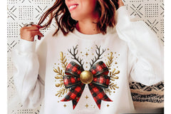 Christmas Reindeer Bow Clipart Bundle - CraftNest - Digital Crafting and Art