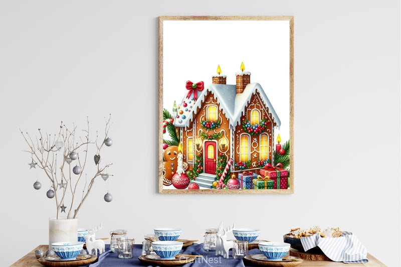 Christmas House Clipart Bundle 5 - CraftNest - Digital Crafting and Art