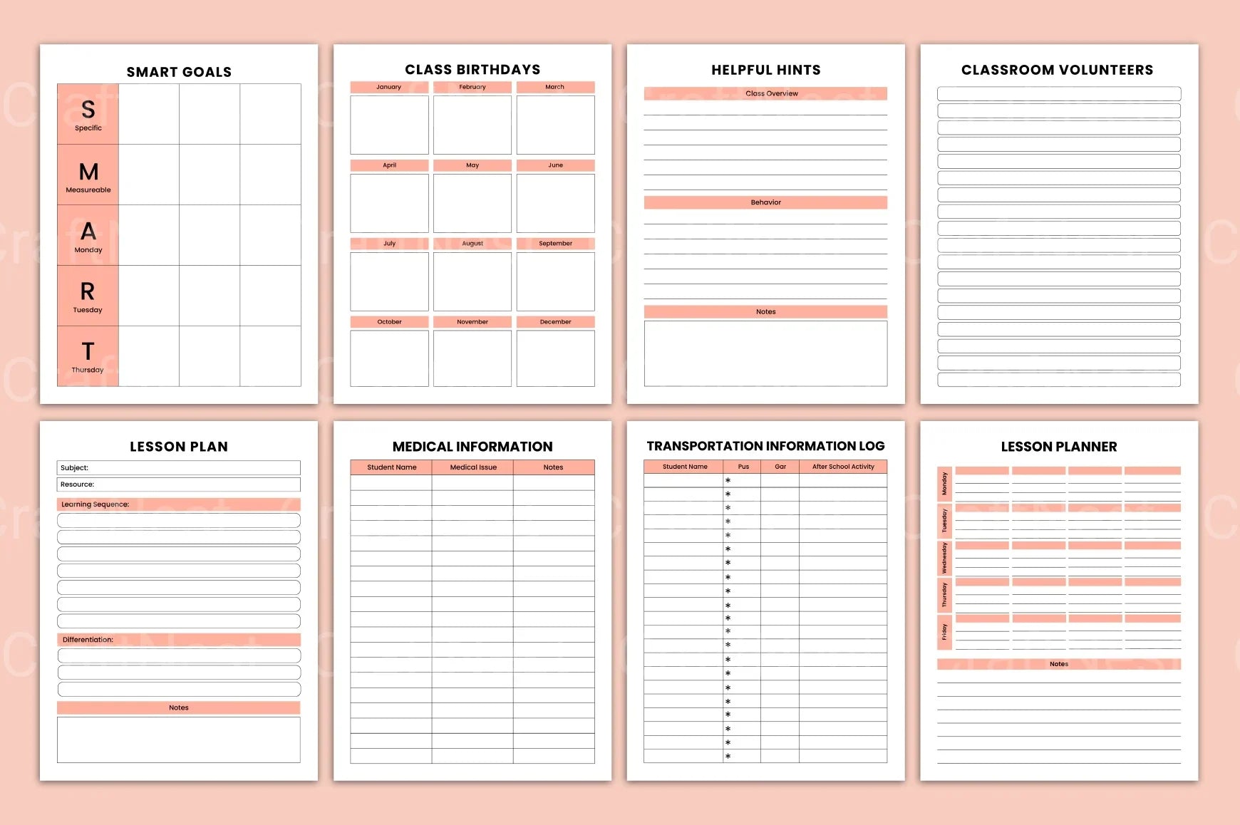 Teacher Management Binder for Effective Classroom Organization - CraftNest - Digital Crafting and Art