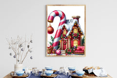 Candy Cane House Clipart Bundle - CraftNest - Digital Crafting and Art