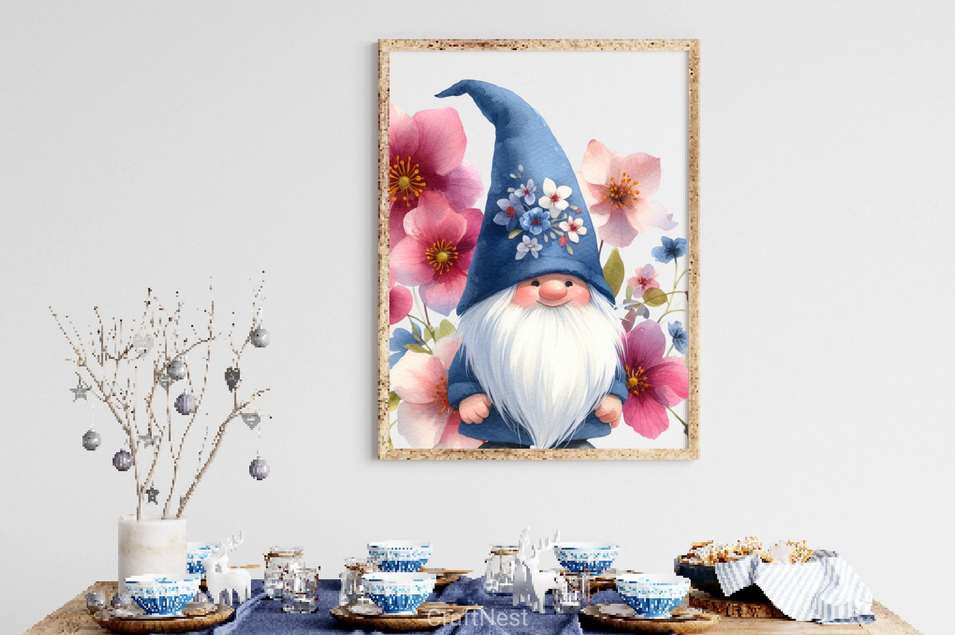 Cherry Blossom Gnome Clipart Bundle - CraftNest - Digital Crafting and Art